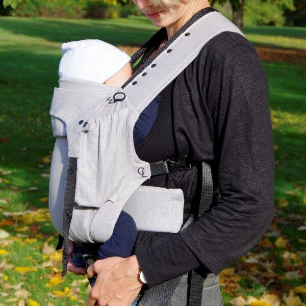 Babytrage CarryLauretta Elephant Grey Full-Buckle Baby Carrier