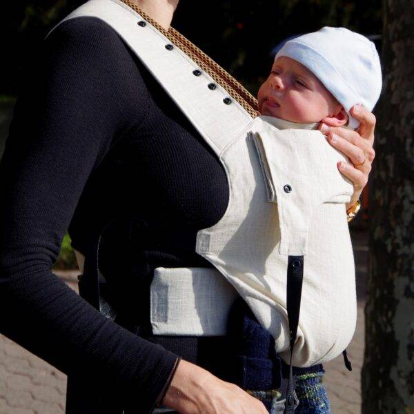 Babytrage CarryLauretta Sand Beige Full-Buckle Baby Carrier